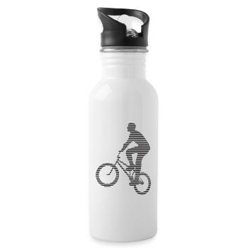 Le BMX - Gourde avec paille intégrée - blanc - Droite
