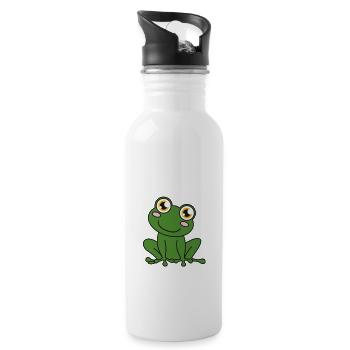 Frog Good Taste In Frog Bad Taste Im Men - Trinkflasche mit integriertem Trinkhalm - Weiß - Rechts