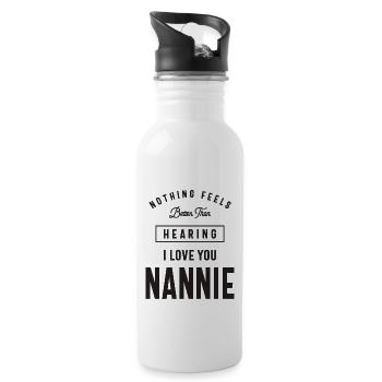 Funny Nannie - Water bottle with straw - white - Right