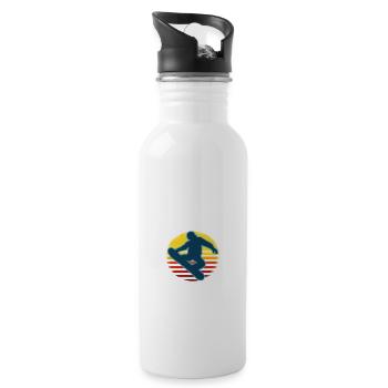 It's A Snowboard Mom Thing You Wouldn't Understand - Water bottle with straw - white - Right