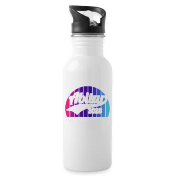 Abitur Gymnasium Damen und Herren Abi 2023 - Trinkflasche mit integriertem Trinkhalm - Weiß - Rechts