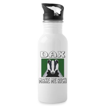 DAX MAKE ME RICH - Water bottle with straw - white - Right