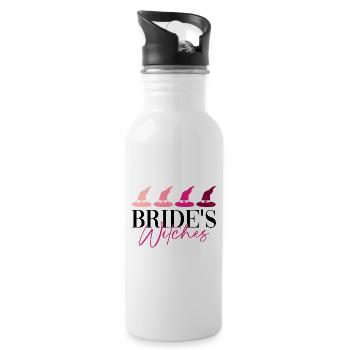 Brauthexen - Bride Bachelorette Party JGA - Gourde avec paille intégrée - blanc - Droite