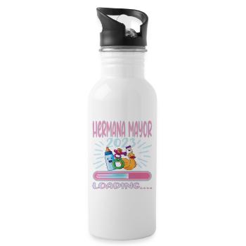 Hermana Mayor 2023 - Water bottle with straw - white - Right