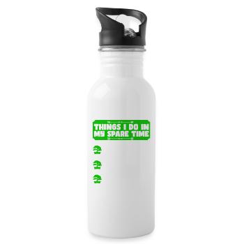Bonsai Tree Gift Japan Bonsai Garden - Water bottle with straw - white - Right
