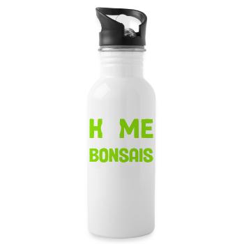 Bonsai Tree Gift Japan Bonsai Garden - Water bottle with straw - white - Right