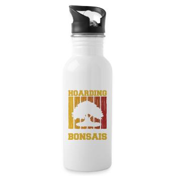 Bonsai Tree Gift Japan Bonsai Garden - Water bottle with straw - white - Right