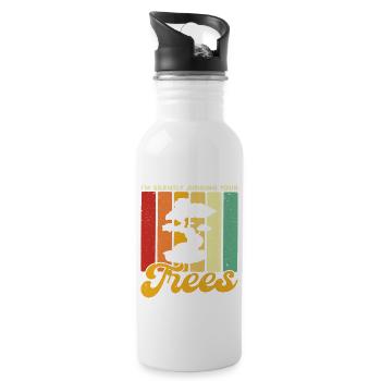 Bonsai Tree Gift Japan Bonsai Garden - Water bottle with straw - white - Right