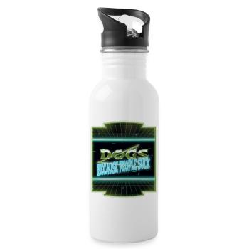 Mammal Dog Friendly Beagle Love Animal Welfare - Water bottle with straw - white - Right