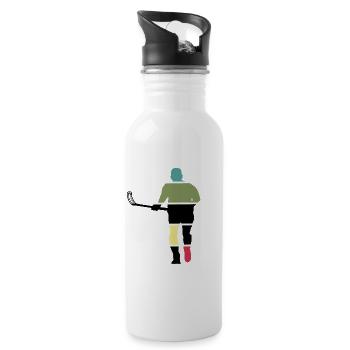 Floorball floorball unihoc "Floorball Player" - Water bottle with straw - white - Right