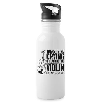 Violoniste Il n’y a pas de violoniste - Gourde avec paille intégrée - blanc - Droite