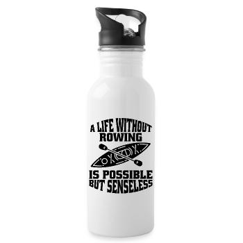 Rowers Rowing Club Rowing Rowing Team - Water bottle with straw - white - Right