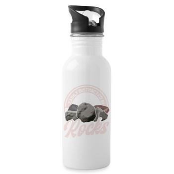 Géologue de la géologie collectrice de roches - Gourde avec paille intégrée - blanc - Droite