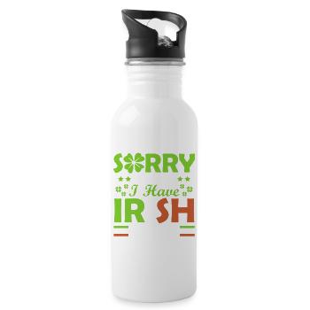 Sorry, I can't, I have Irish - Water bottle with straw - white - Right