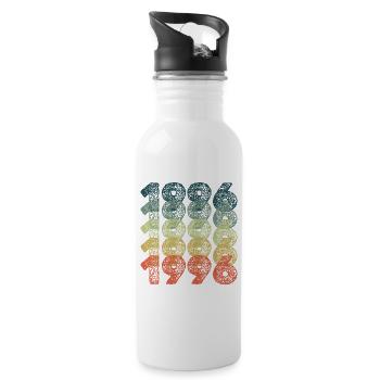 Witzig 1996 - Water bottle with straw - white - Right
