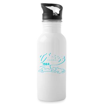 Limited Edition 1984 Vintage - Trinkflasche mit integriertem Trinkhalm - Weiß - Rechts