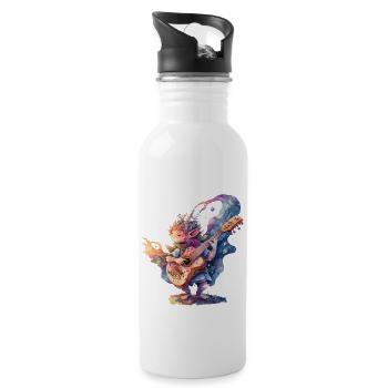 Great ladies, children's guitar music is fun FEE - Water bottle with straw - white - Right