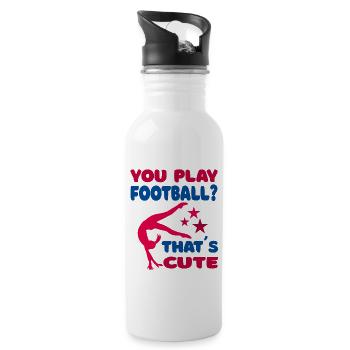 Gymnast Gymnastics Gymnastics Gymnastics Club Girls - Water bottle with straw - white - Right