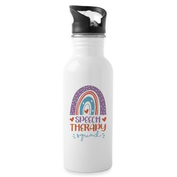 Speech Therapist Therapy Assistant - Water bottle with straw - white - Right