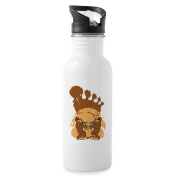 Société des cryptides Strangeology Cryptozoologie - Gourde avec paille intégrée - blanc - Droite