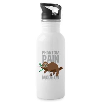 Artificial leg design for leg prostheses - Water bottle with straw - white - Right