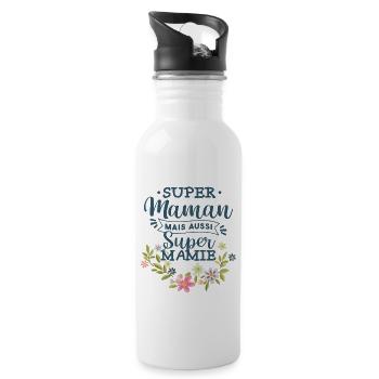 Maman Mais Aussi Mamie - Gourde avec paille intégrée - blanc - Droite