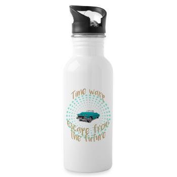 Time warp - Water bottle with straw - white - Right
