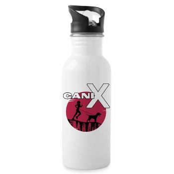 Canicross dogrun running with dog dog sports - Water bottle with straw - white - Right