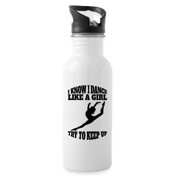 Ballet Dancer Gift Dance Ballerina Dance Class - Gourde avec paille intégrée - blanc - Droite