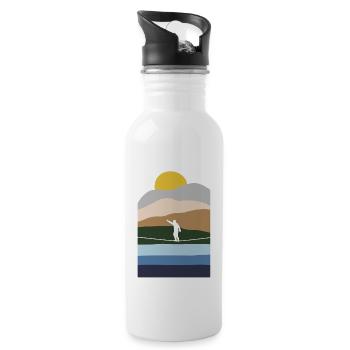 Balancing Indoor Slackers Slackerliner Slackline - Water bottle with straw - white - Right