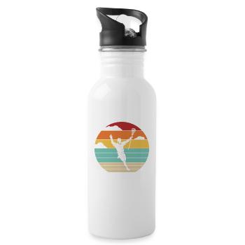 Retro Intercrosse Lax Player Polo Crosse Trainer - Water bottle with straw - white - Right