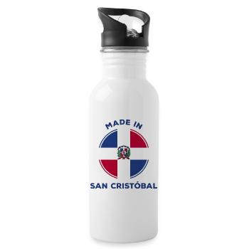 San Cristobal - Trinkflasche mit integriertem Trinkhalm - Weiß - Rechts