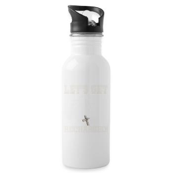 Let's Recharge Christian Holiness - Water bottle with straw - white - Right