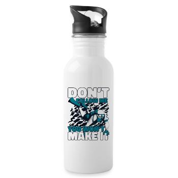 Don't Follow Me You Won't Make It Goggles - Water bottle with straw - white - Right