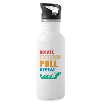 Dragon Boat Racing Chinese Boat Racing Festival - Water bottle with straw - white - Right