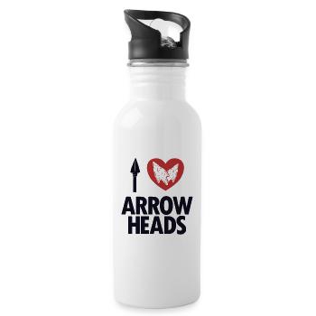 I love Arrowhead's Hunting Tips Arrowhead Hunter - Water bottle with straw - white - Right