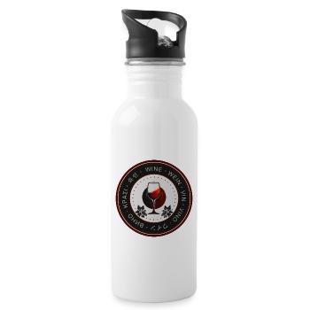 Wine Lover Badge - Gourde avec paille intégrée - blanc - Droite