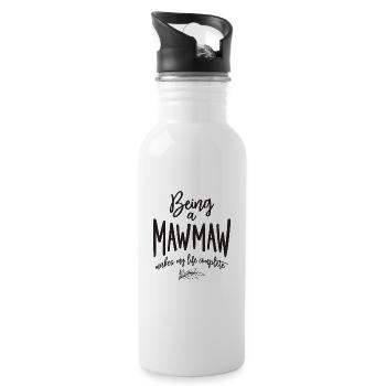 Être un Mawmaw rend ma vie complète - Gourde avec paille intégrée - blanc - Droite