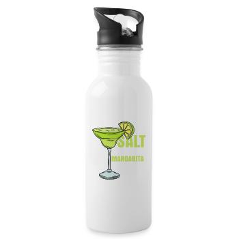 Salt And Lime Margarita Time Cinco De Mayo Party - Water bottle with straw - white - Right