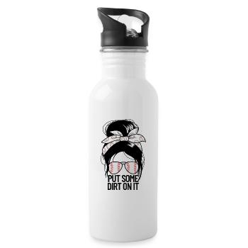 LegenBaseball -Mutter -Shirt - Trinkflasche mit integriertem Trinkhalm - Weiß - Rechts