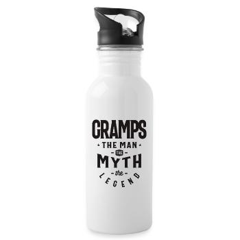 Gramps L’homme Le mythe La légende - Grand-père - Gourde avec paille intégrée - blanc - Droite