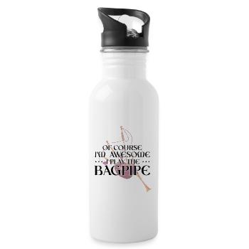 Conception de cornemuse pour Scotland Pride et cornemuse - Gourde avec paille intégrée - blanc - Droite