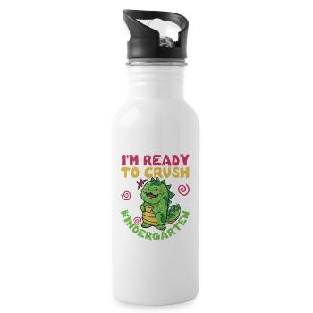 I'm ready to destroy the kindergarten lust - Water bottle with straw - white - Right