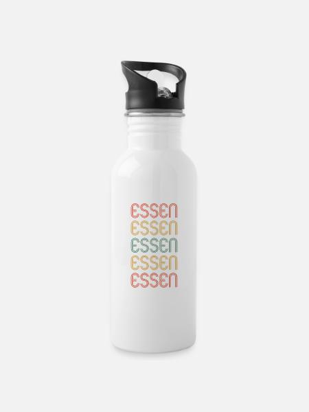Essenerin Essener Essen - Water bottle with straw - white
