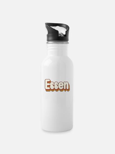 Essenerin Essener Essen - Water bottle with straw - white