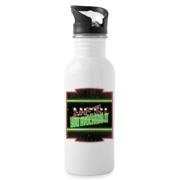 jokes geek food gift idea humor present idea gift - Trinkflasche mit integriertem Trinkhalm - Weiß - Rechts