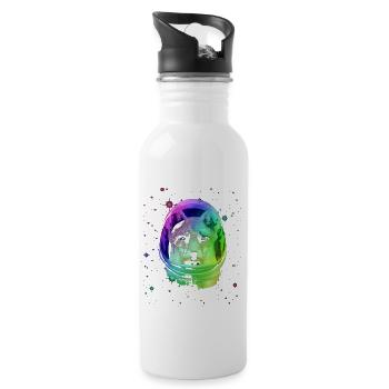 Raum Fox - Water bottle with straw - white - Right