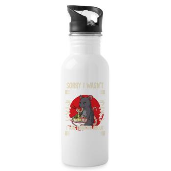 Sorry I Wasn't Listening I Was Thinking About - Water bottle with straw - white - Right