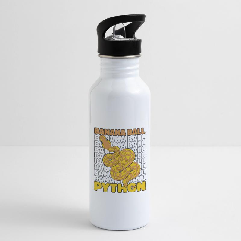 Banana Ball Python Schlange Python Banana Ball Trinkflasche mit integriertem Trinkhalm