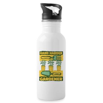 Jardin de jardins potagers horticoles Hard Gardener - Gourde avec paille intégrée - blanc - Droite